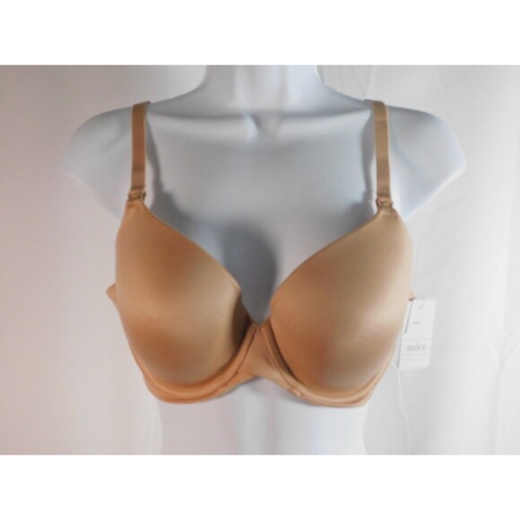 Auden Nursing Bra Womens Full Coverage Beige T-Shirt Crossway Bra Size 36C - Picture 1 of 6